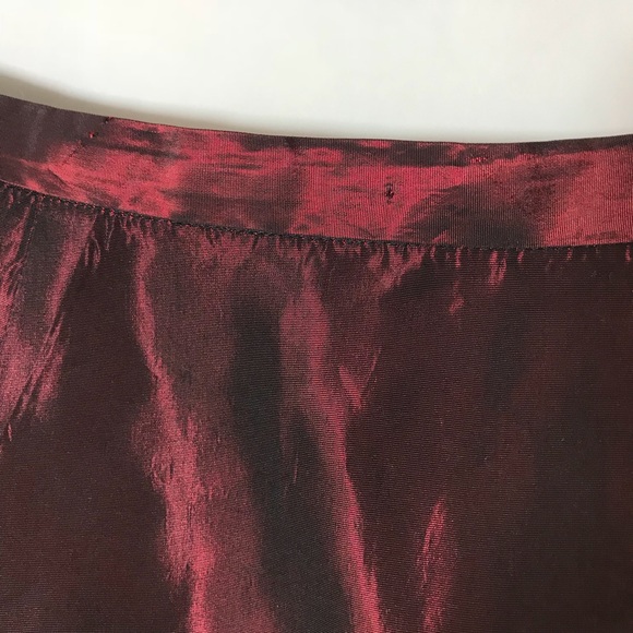 Ann Taylor semi formal Burgundy maxi skirt - Picture 3 of 7